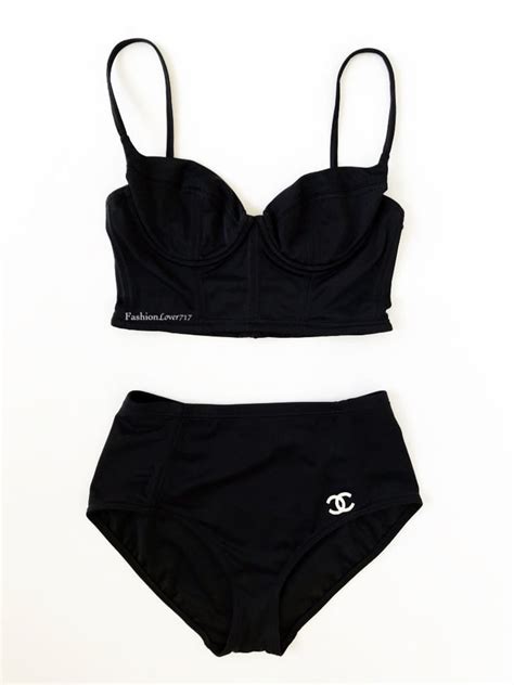 chanel bathing suit red